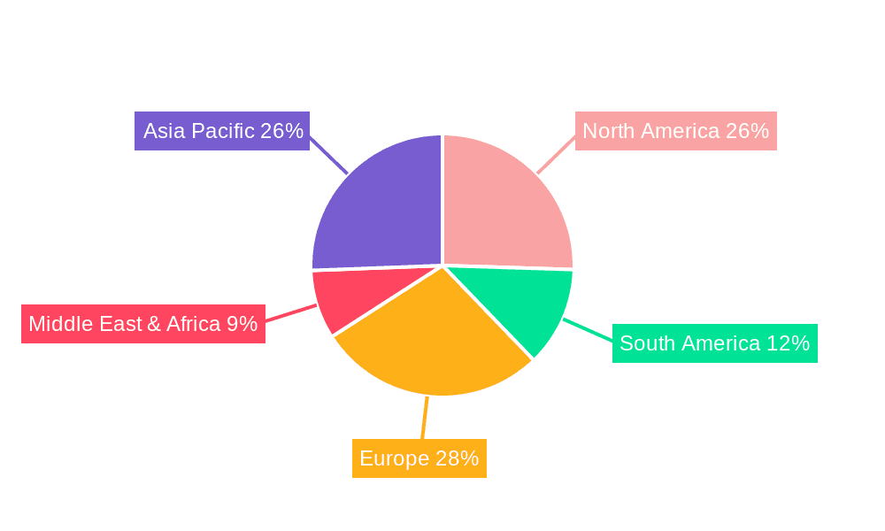 Air Conditioning Insulation Pipe Market Share by Region - Global Geographic Distribution
