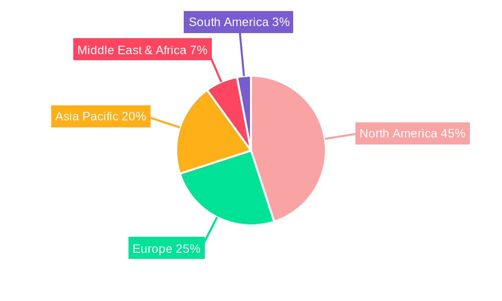 Airborne Ground Surveillance Radar Systems Market Share by Region - Global Geographic Distribution