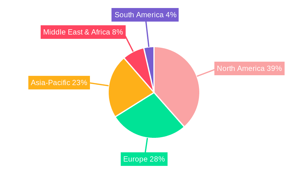 Aircraft Antennas Market Market Share by Region - Global Geographic Distribution