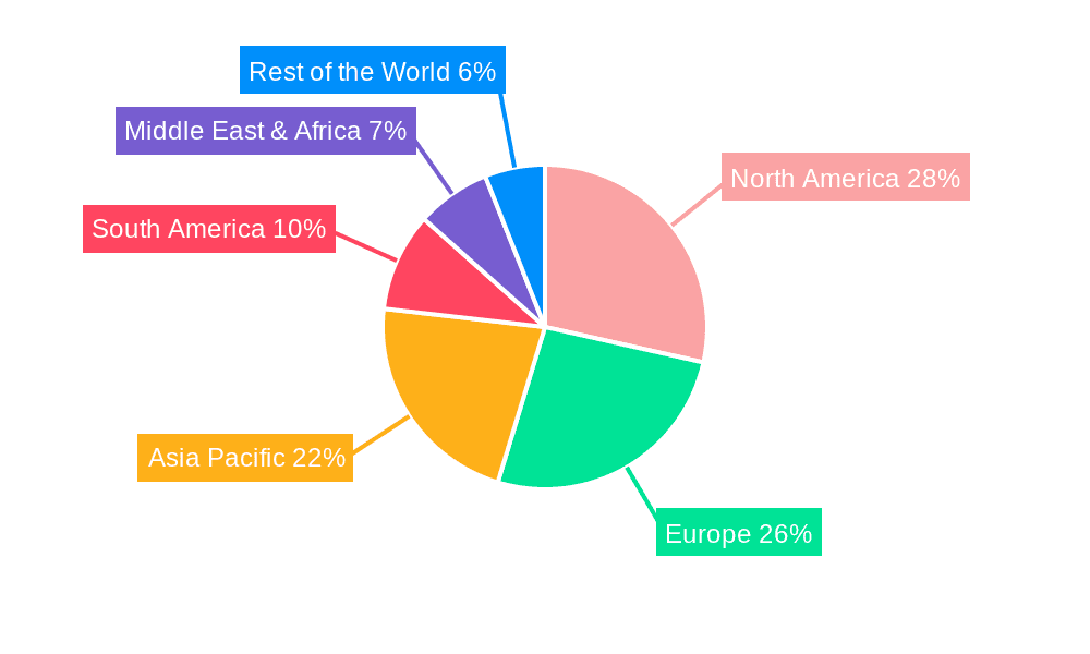 Aircraft Cleaning Chemicals Market Share by Region - Global Geographic Distribution