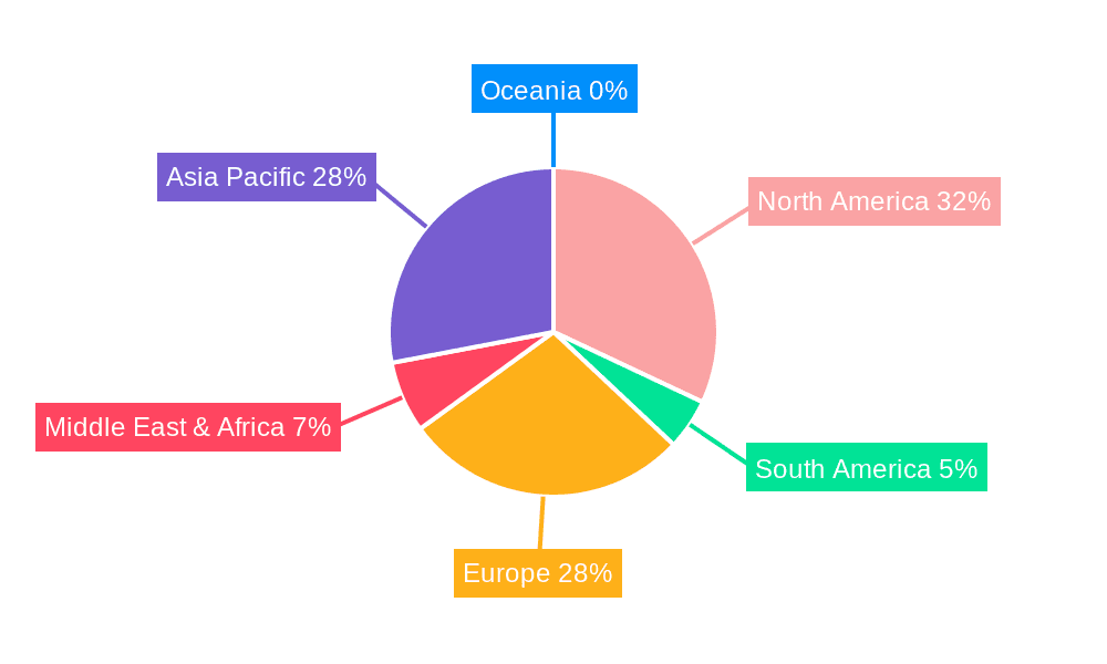 Aircraft Prepreg Market Share by Region - Global Geographic Distribution
