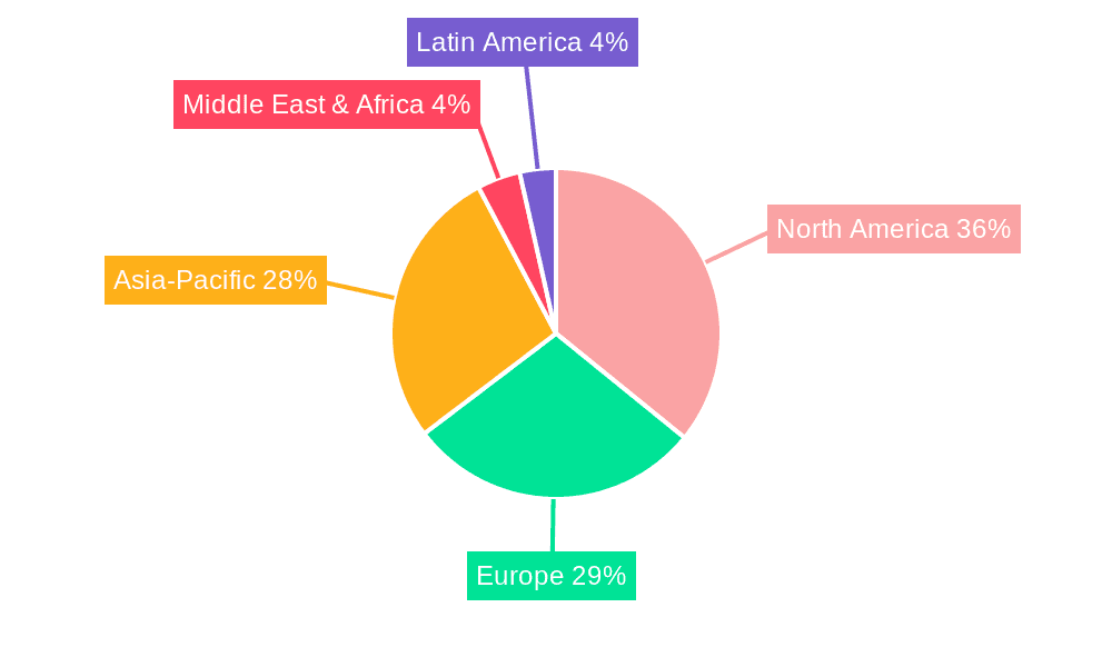 Aircraft Seating Market Market Share by Region - Global Geographic Distribution
