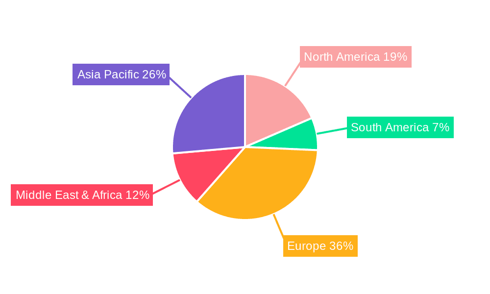 Airport Duty-Free Retailing Market Share by Region - Global Geographic Distribution