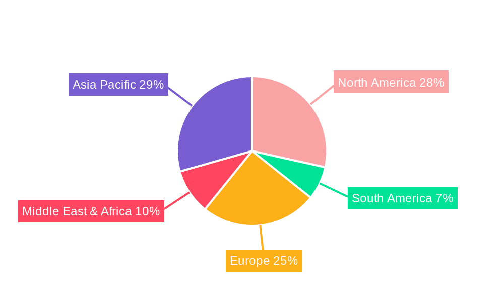 Airport Lighting Control System Market Share by Region - Global Geographic Distribution