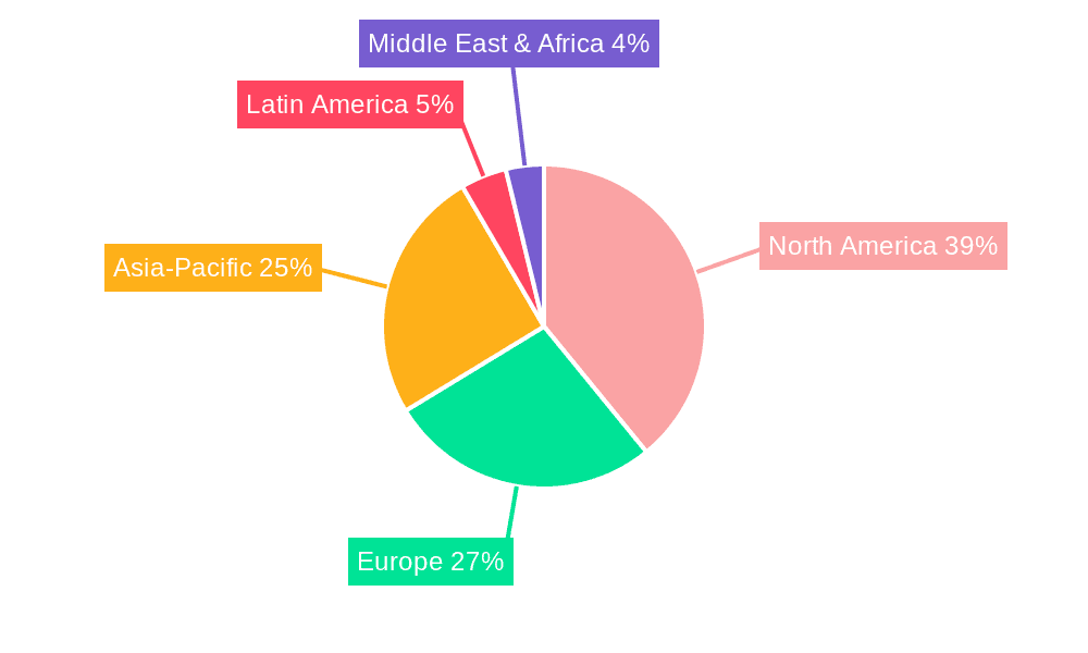 Algae Oil Market Market Share by Region - Global Geographic Distribution