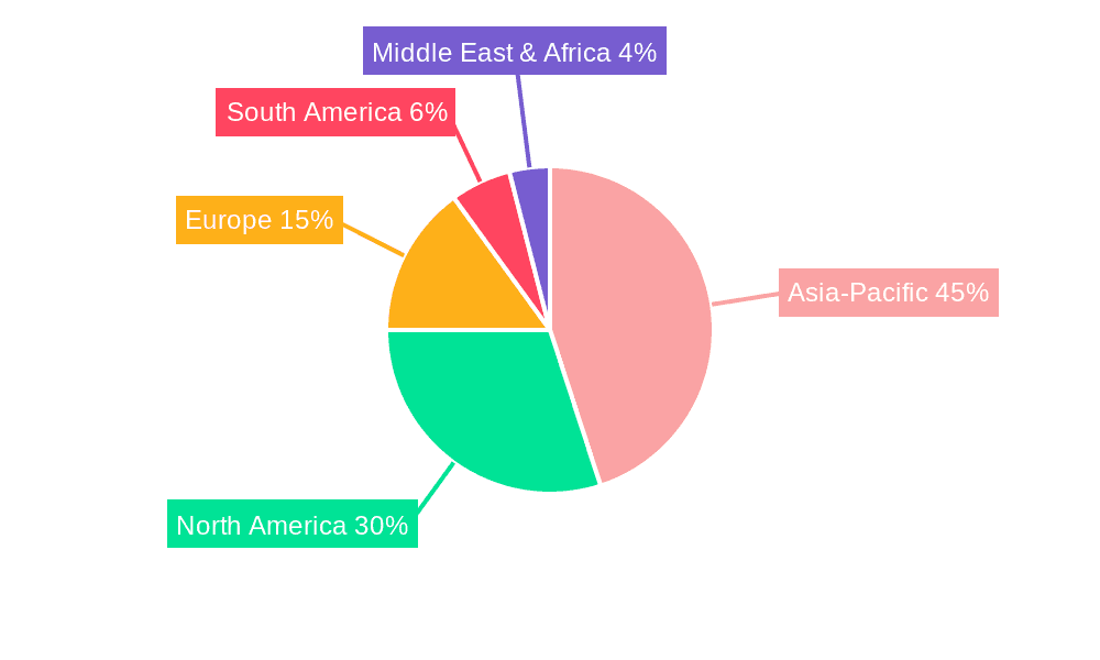Alkaline Battery Market Market Share by Region - Global Geographic Distribution