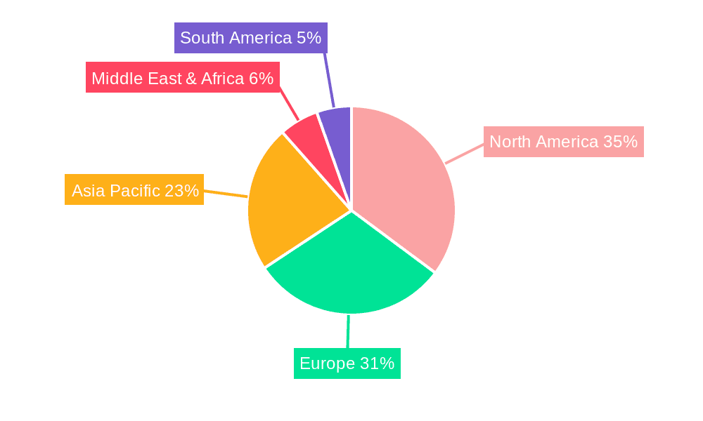 Aluminium Alloys for Aerospace Applications Market Share by Region - Global Geographic Distribution