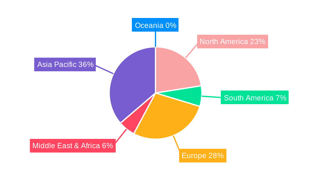 Aluminum Foil Conductive Tape Market Share by Region - Global Geographic Distribution