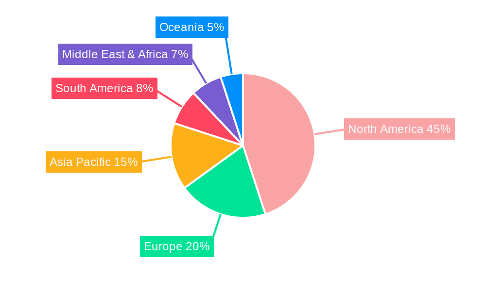 American Football Receiving Gloves Market Share by Region - Global Geographic Distribution