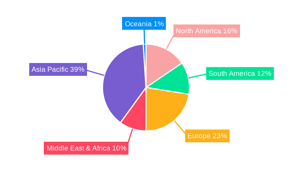 Ammonium Chloride Fertilizer Market Share by Region - Global Geographic Distribution