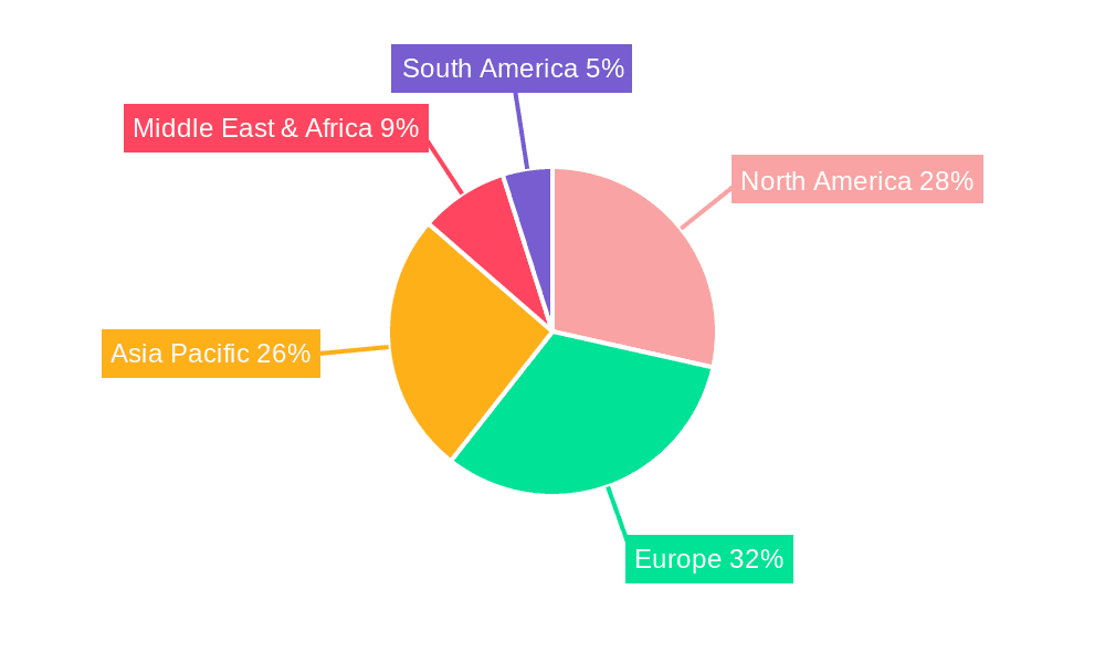 Anti-counterfeiting Ink with Taggant Market Share by Region - Global Geographic Distribution