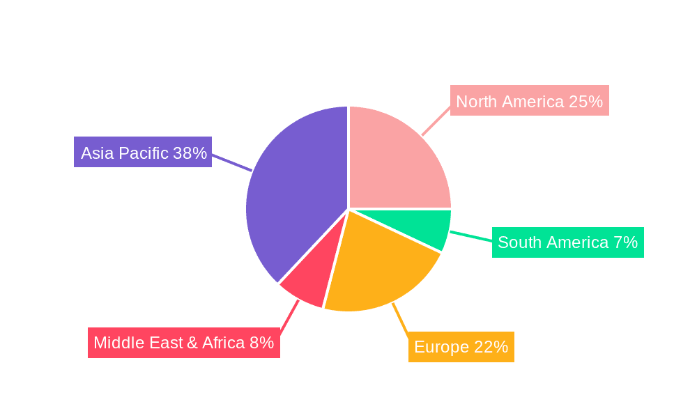 Aramid Fiber Market Share by Region - Global Geographic Distribution