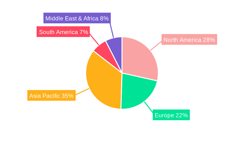 Architecture Plywood Market Share by Region - Global Geographic Distribution