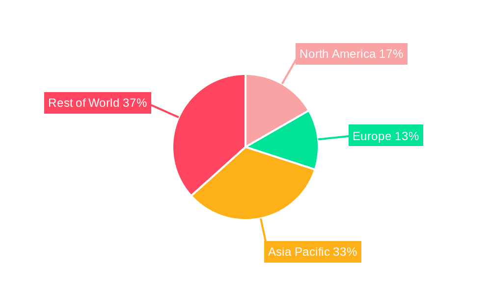Artificial Graphite Sheet Market Share by Region - Global Geographic Distribution