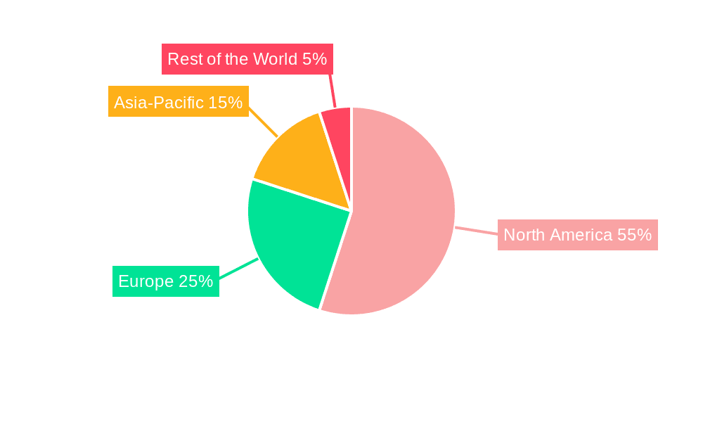 Artificial Intelligence in Healthcare Market Market Share by Region - Global Geographic Distribution