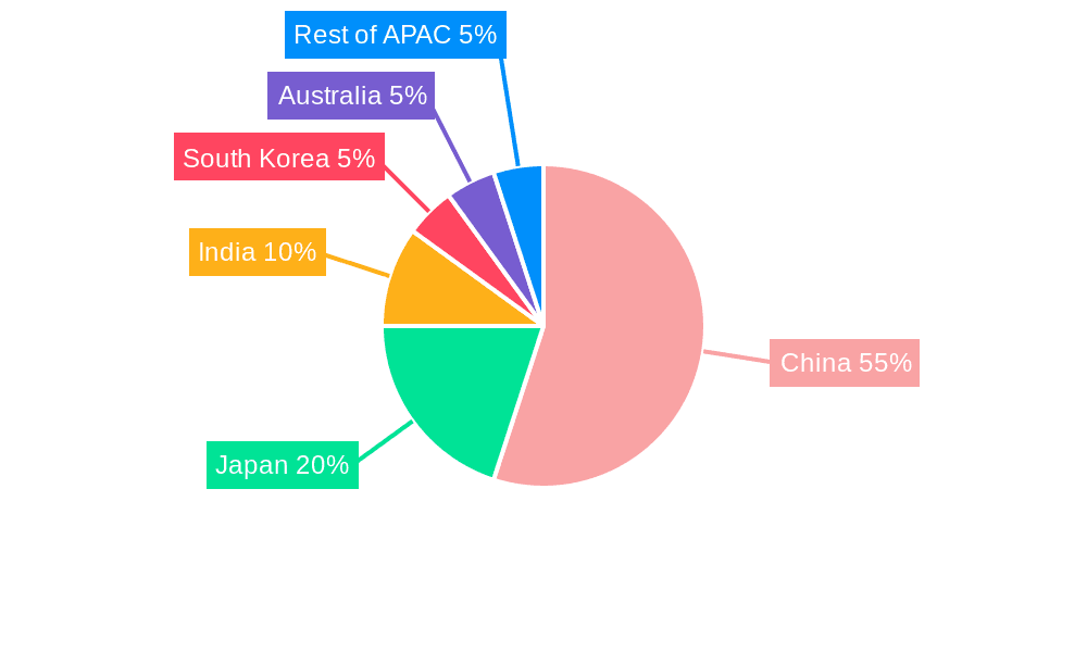 Asia Pacific Hearing Aids Market Market Share by Region - Global Geographic Distribution