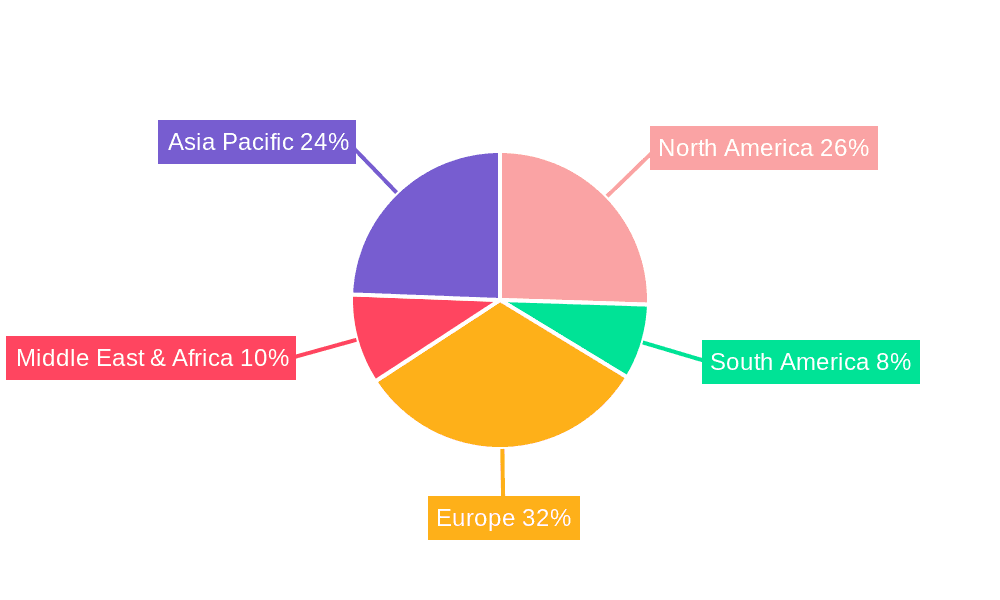 Automotive Auxiliary Heater Market Share by Region - Global Geographic Distribution