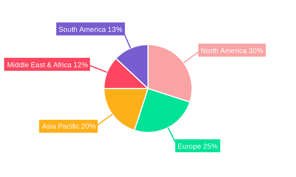 Aviation Turbine Engine Lubricants Market Share by Region - Global Geographic Distribution