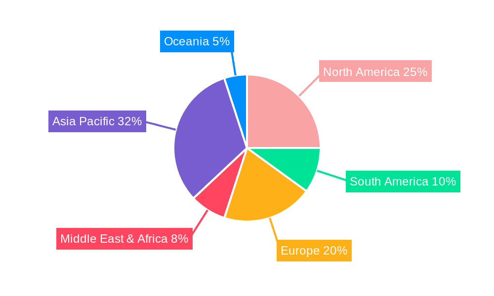 Bathroom Ceiling Exhaust Fan Market Share by Region - Global Geographic Distribution