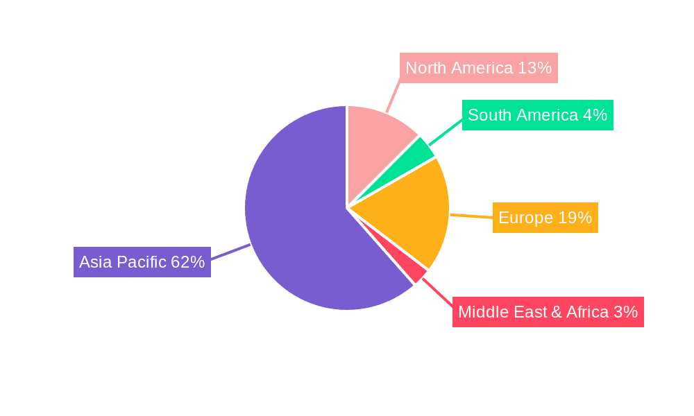 Battery Grade Graphite Anode Market Share by Region - Global Geographic Distribution