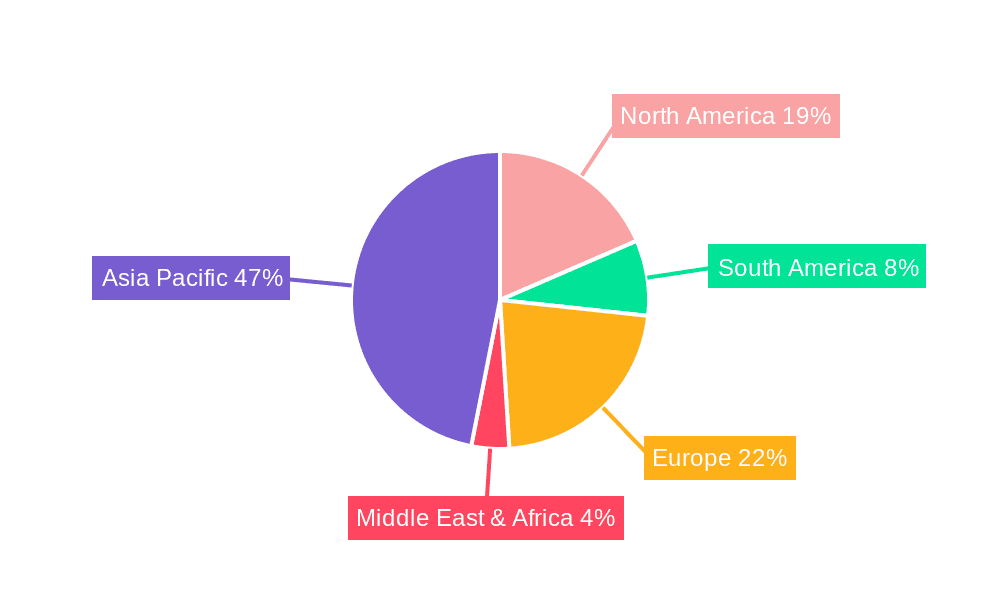 Battery Grade Lithium Hydroxide Market Share by Region - Global Geographic Distribution