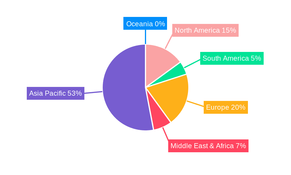 Battery Grade Synthetic Graphite Market Share by Region - Global Geographic Distribution