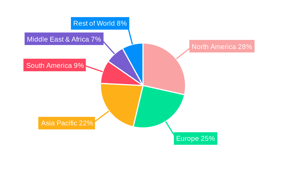Bedroom Furnishings Market Share by Region - Global Geographic Distribution