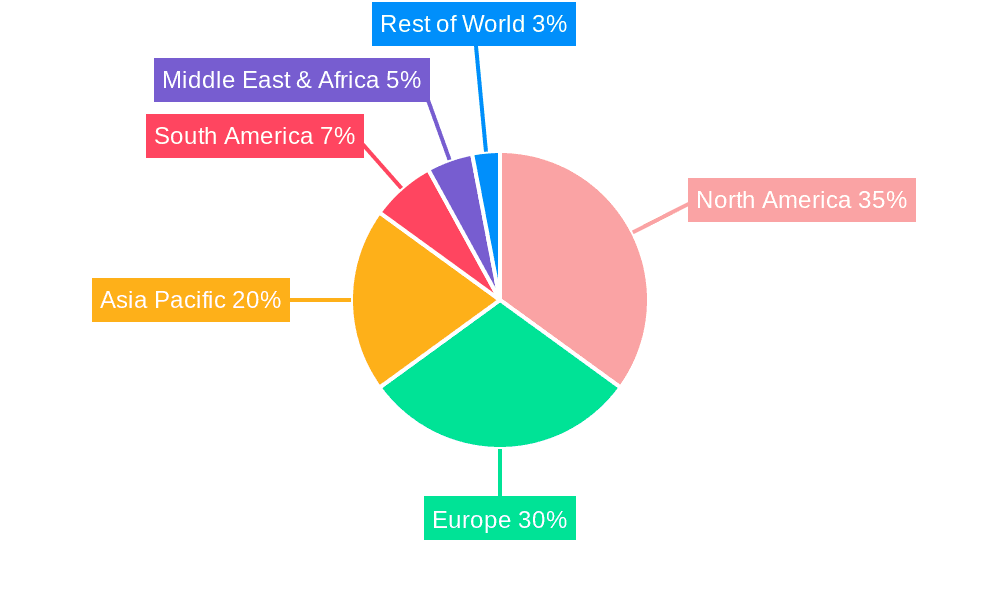 Below Knee Prosthesis Market Share by Region - Global Geographic Distribution