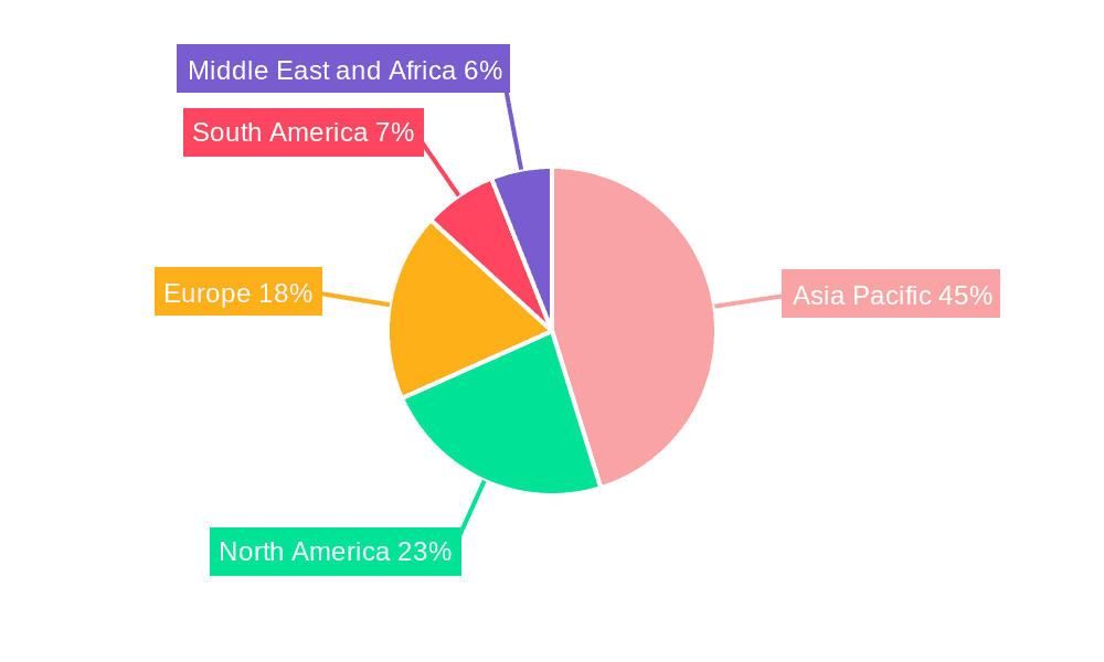 Beverage Cans Market Market Share by Region - Global Geographic Distribution