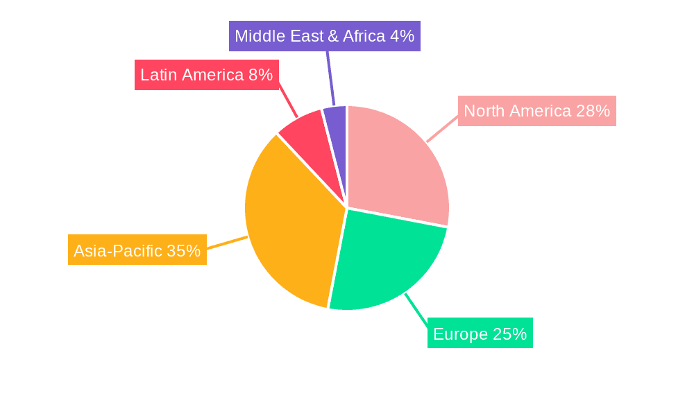 Beverage Screw Caps Market Share by Region - Global Geographic Distribution