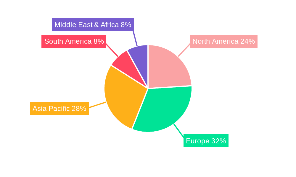 Bicycle Apparels Market Share by Region - Global Geographic Distribution