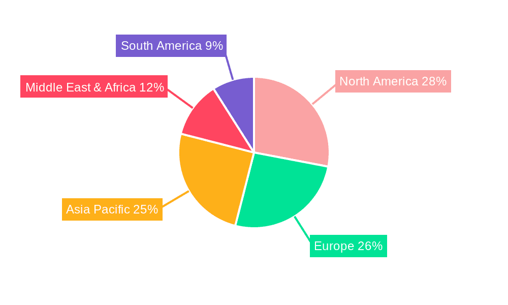 Bio-based Surface Disinfectant Market Share by Region - Global Geographic Distribution