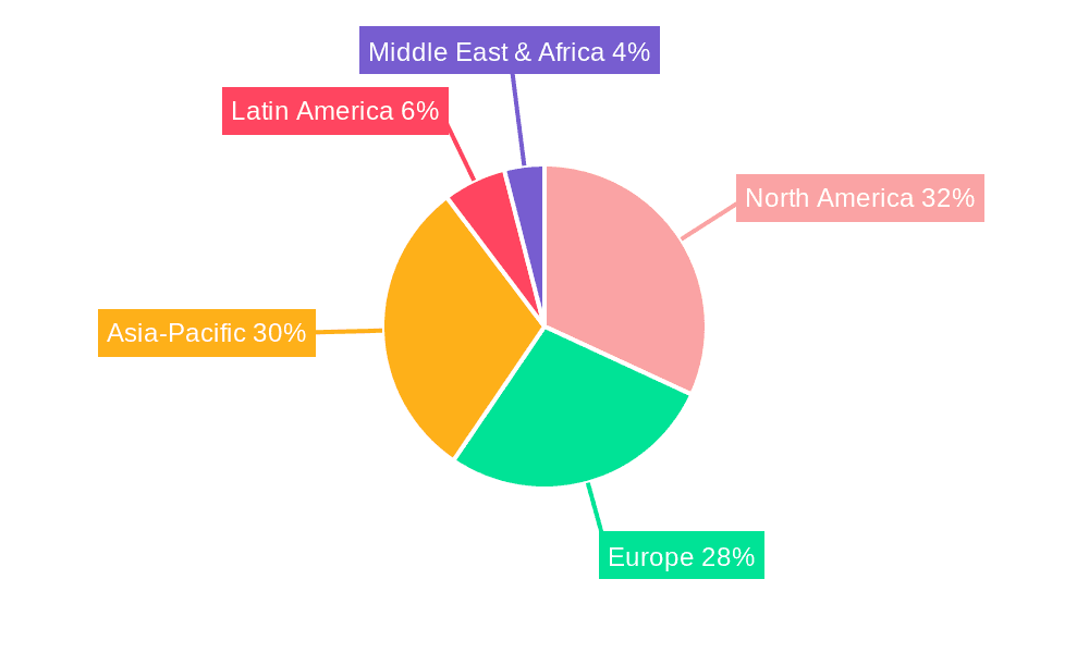 Bluetooth Speakers Market Market Share by Region - Global Geographic Distribution