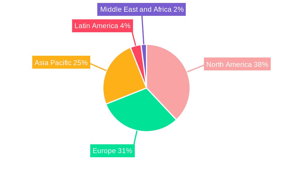 Brain Tumor Drugs Market Market Share by Region - Global Geographic Distribution