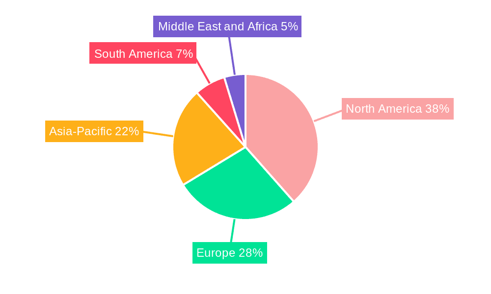 Bullet Proof Glass Market Market Share by Region - Global Geographic Distribution