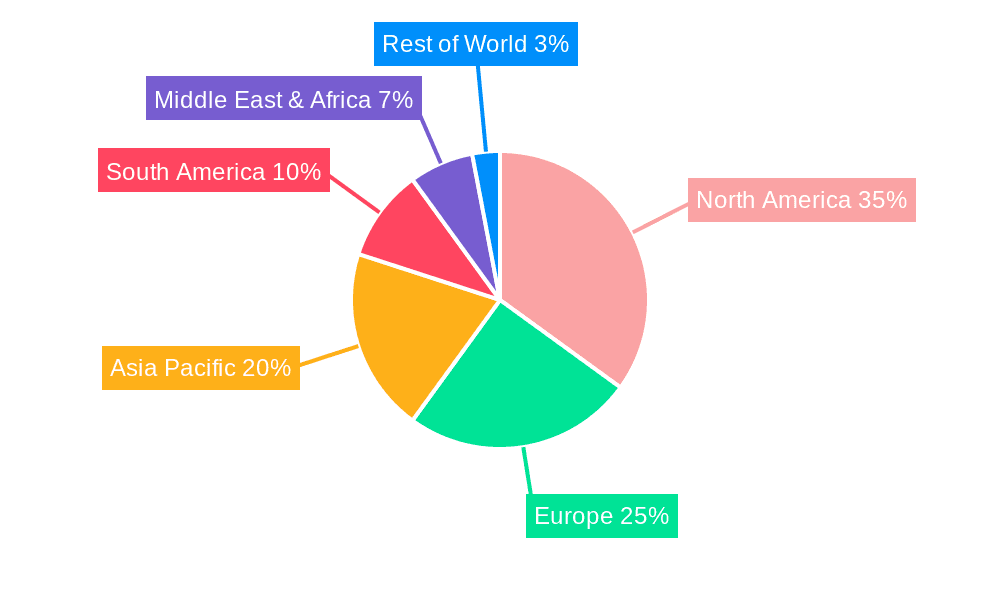 Burger and Hot Dog Food Cart Market Share by Region - Global Geographic Distribution