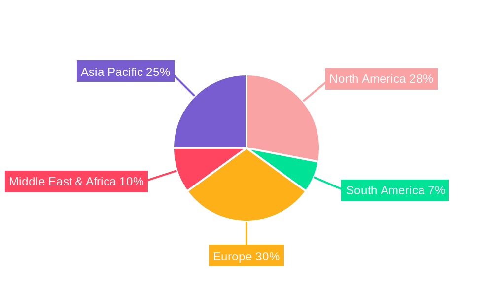 Butyl Rubber Closure Market Share by Region - Global Geographic Distribution