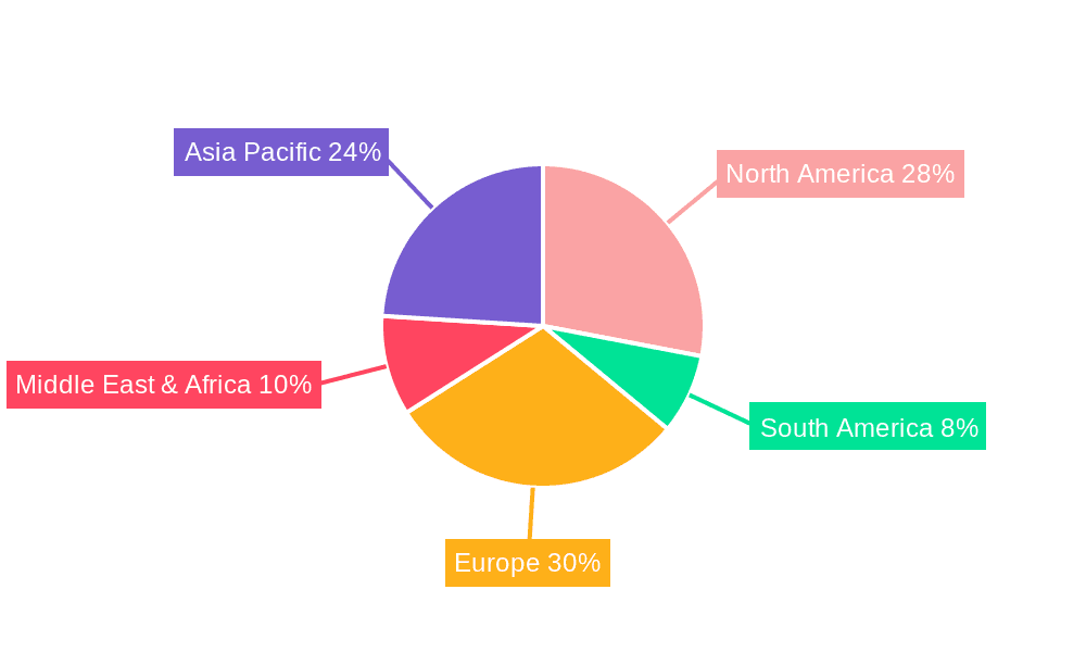 Cable Tracking Systems Market Share by Region - Global Geographic Distribution