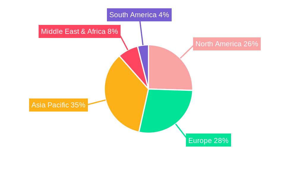 Calcium Sulfonate Complex Market Share by Region - Global Geographic Distribution