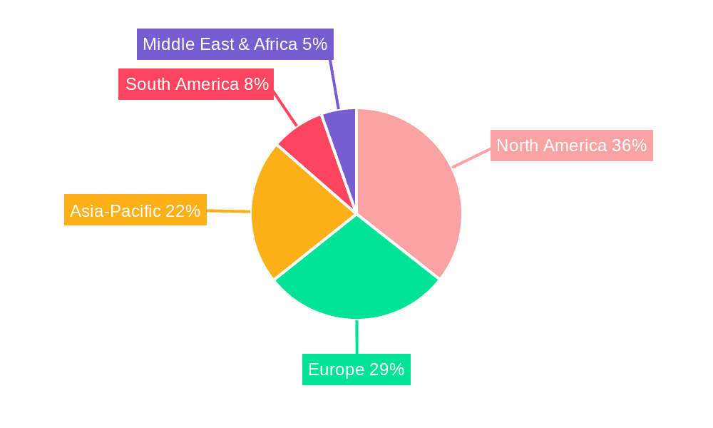 Canned Fruits & Vegetables Market Market Share by Region - Global Geographic Distribution