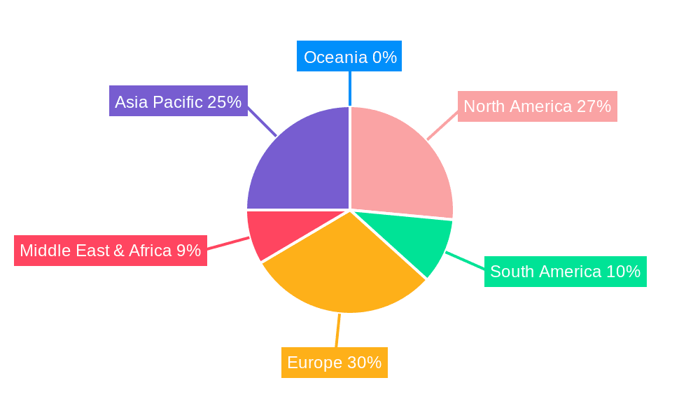 Capsules Detergente Market Share by Region - Global Geographic Distribution