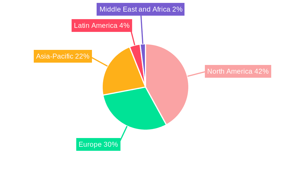 Carbohydrases Market Market Share by Region - Global Geographic Distribution