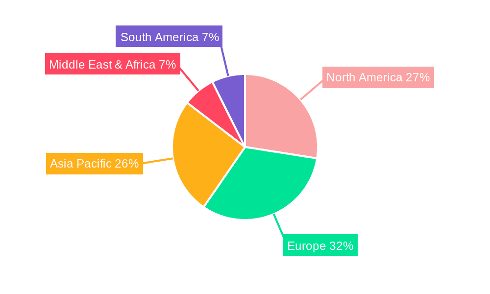 Carbon Fiber Recycling Services Market Share by Region - Global Geographic Distribution