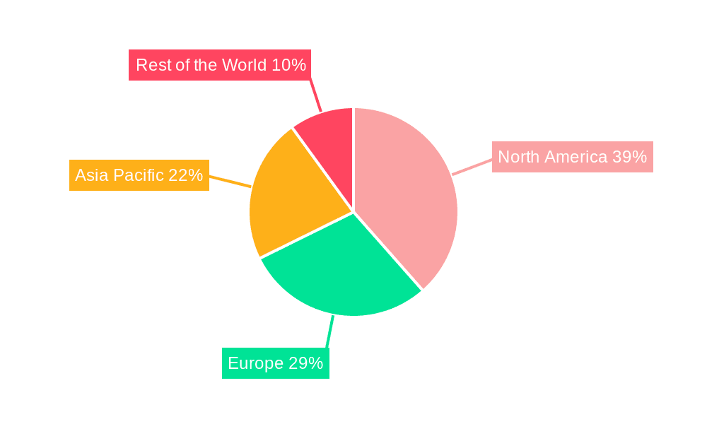 Cardiac Monitoring Devices Market Market Share by Region - Global Geographic Distribution