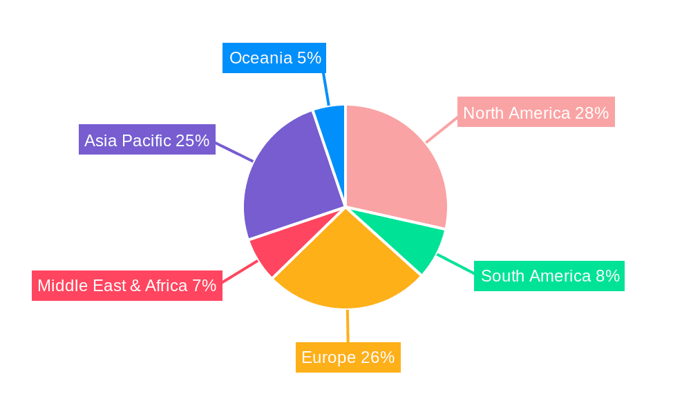 Category 6 Shielded Twisted Pair Market Share by Region - Global Geographic Distribution