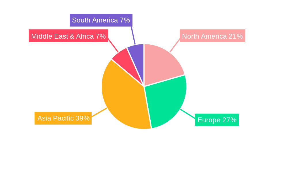 Ceramic Powder Market Share by Region - Global Geographic Distribution