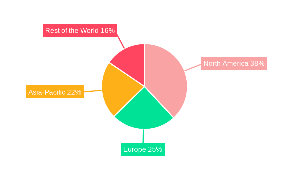 Charter Jet Services Market Market Share by Region - Global Geographic Distribution