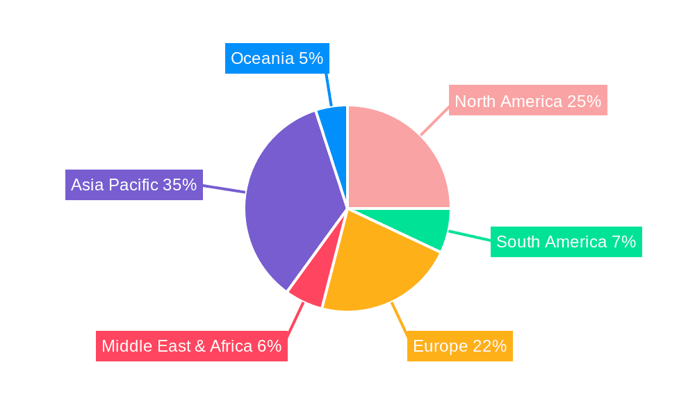 Chassis Mount Resistors Market Share by Region - Global Geographic Distribution