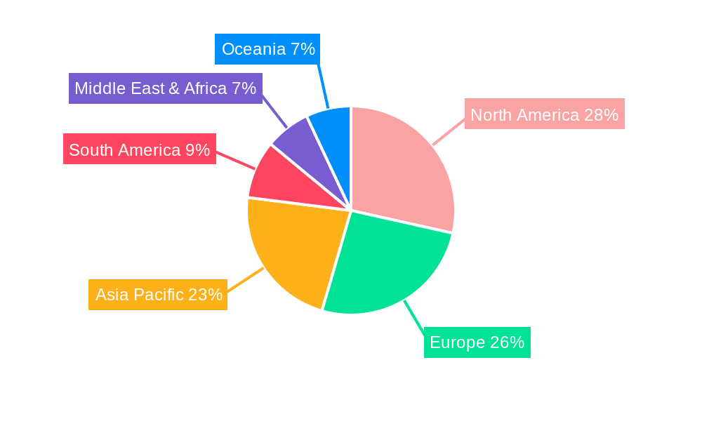 Cheese Alternatives Market Share by Region - Global Geographic Distribution