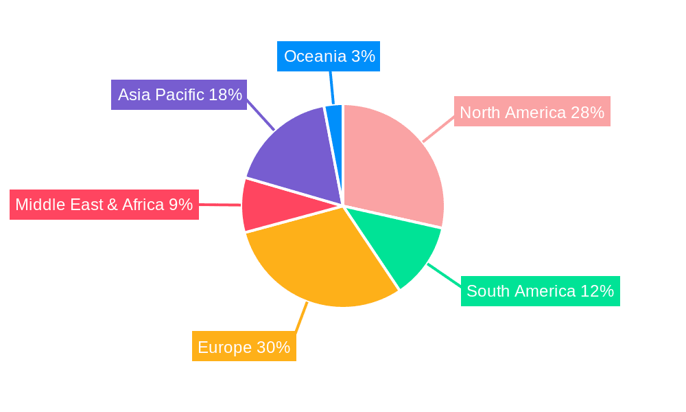 Cheese Enzymes Market Share by Region - Global Geographic Distribution